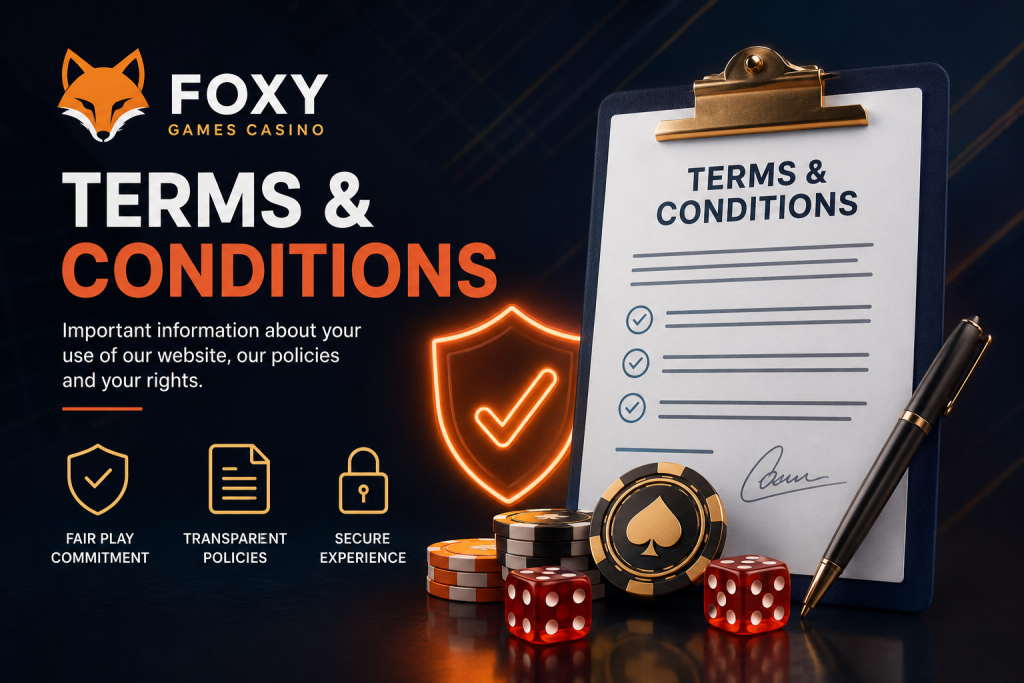 Terms & Conditions - Foxy Games Casino